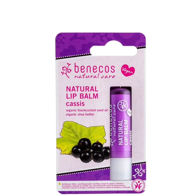 Benecos Natural Lip Balm Blackcurrant Cassis 4.8g