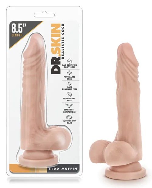 Blush Dr. Skin Stud Muffin 8.5" Dildo