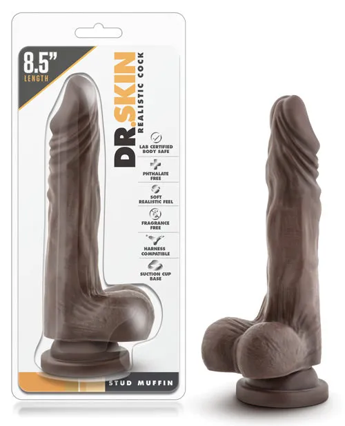 Blush Dr. Skin Stud Muffin 8.5" Dildo