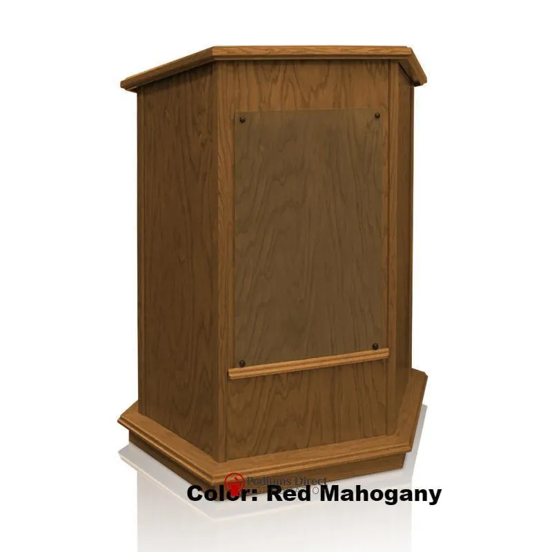 Church Wood Pulpit NC10W/NC10WG Prestige FOUNDATION with Glass - FREE SHIPPING!