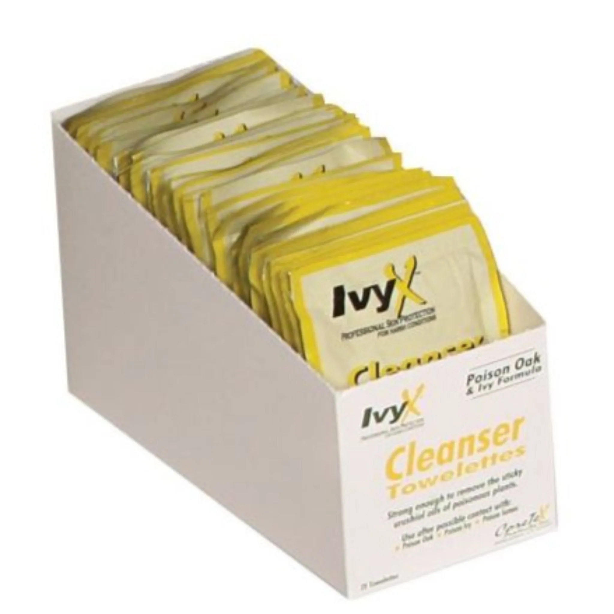 Coretex 84640 Ivy X Post-Contact Poison Oak and Ivy Cleanser Towelettes, Clam Shell, Case of 200