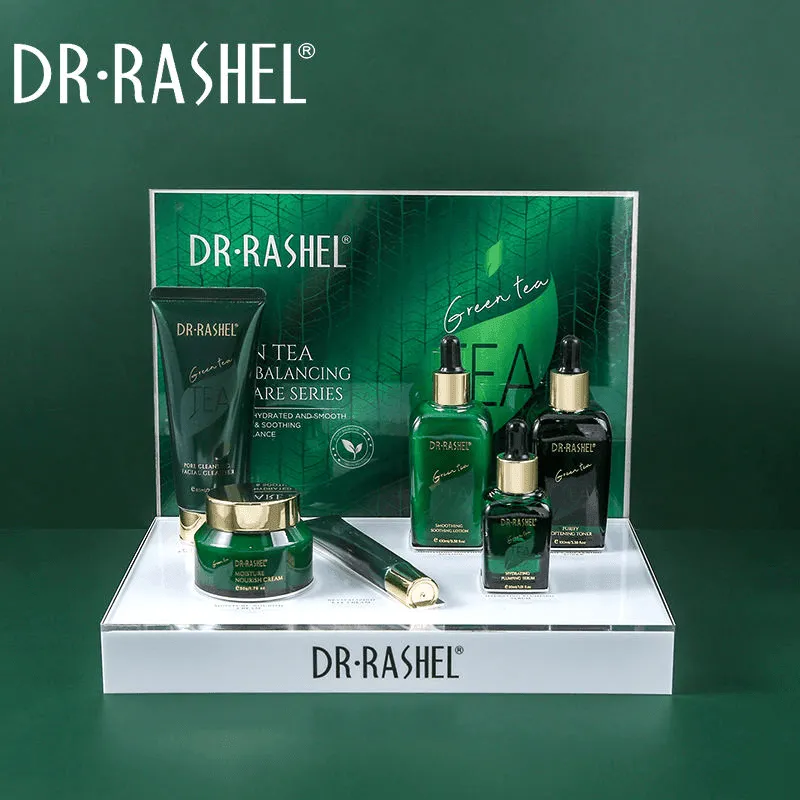 Dr.Rashel Green Tea Purify Balancing Skin Care Kit - 10 Pcs Set