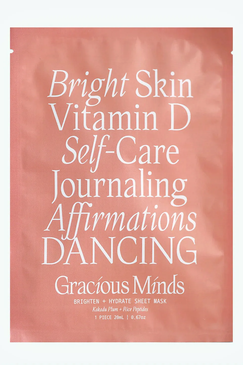 Gracious Minds Brightening Sheet Mask