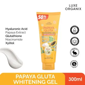 Luxe Organix Papaya-Gluta Whitening Gel Triple Serum Boost (300ml)