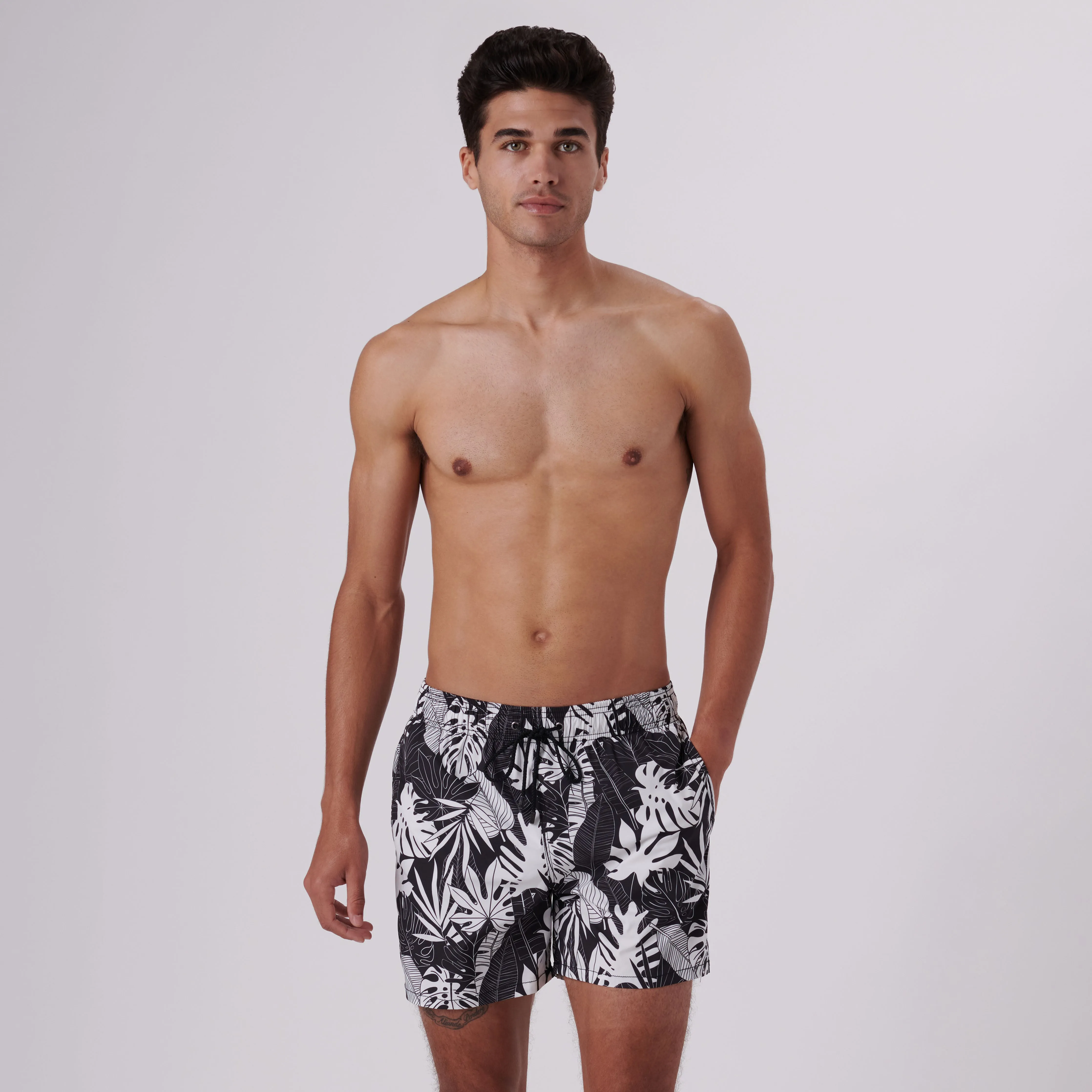 Max Tropical Leaves Swim Trunks