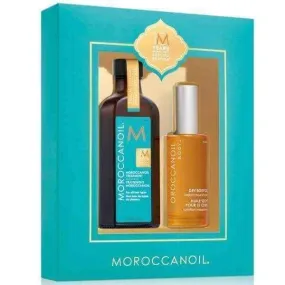 Moroccanoil 10 Year Anniversary Gift Set 100ml Treatment   100ml Dry Body Oil