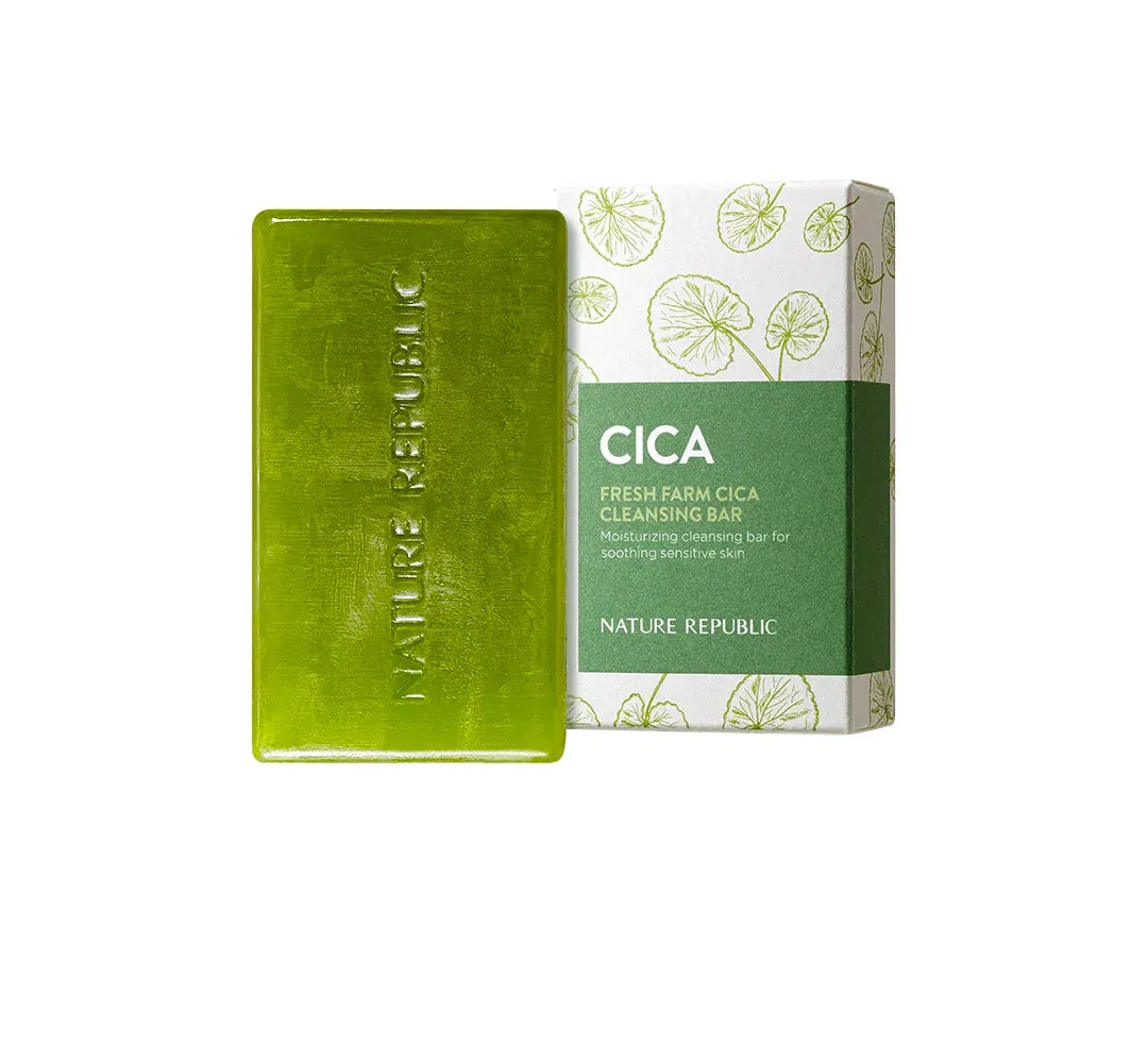 NATURE REPUBLIC Cica Fresh Farm Cica Cleansing Bar صابونة البشرة بالسيكا