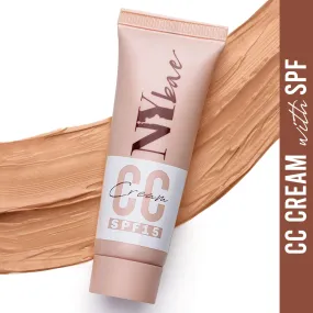 NY Bae CC Cream with SPF 15 | Sun Protection | Hydrating | Evens Skin Tone | Enriched with Vitamins | Hides Imperfections | Dusky Skin Tone | Warm Undertone - Warm Bourbon 08(20g)