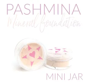 PASHMINA Heavy Coverage Mineral Foundation/Concealer - MINI SIZE JAR