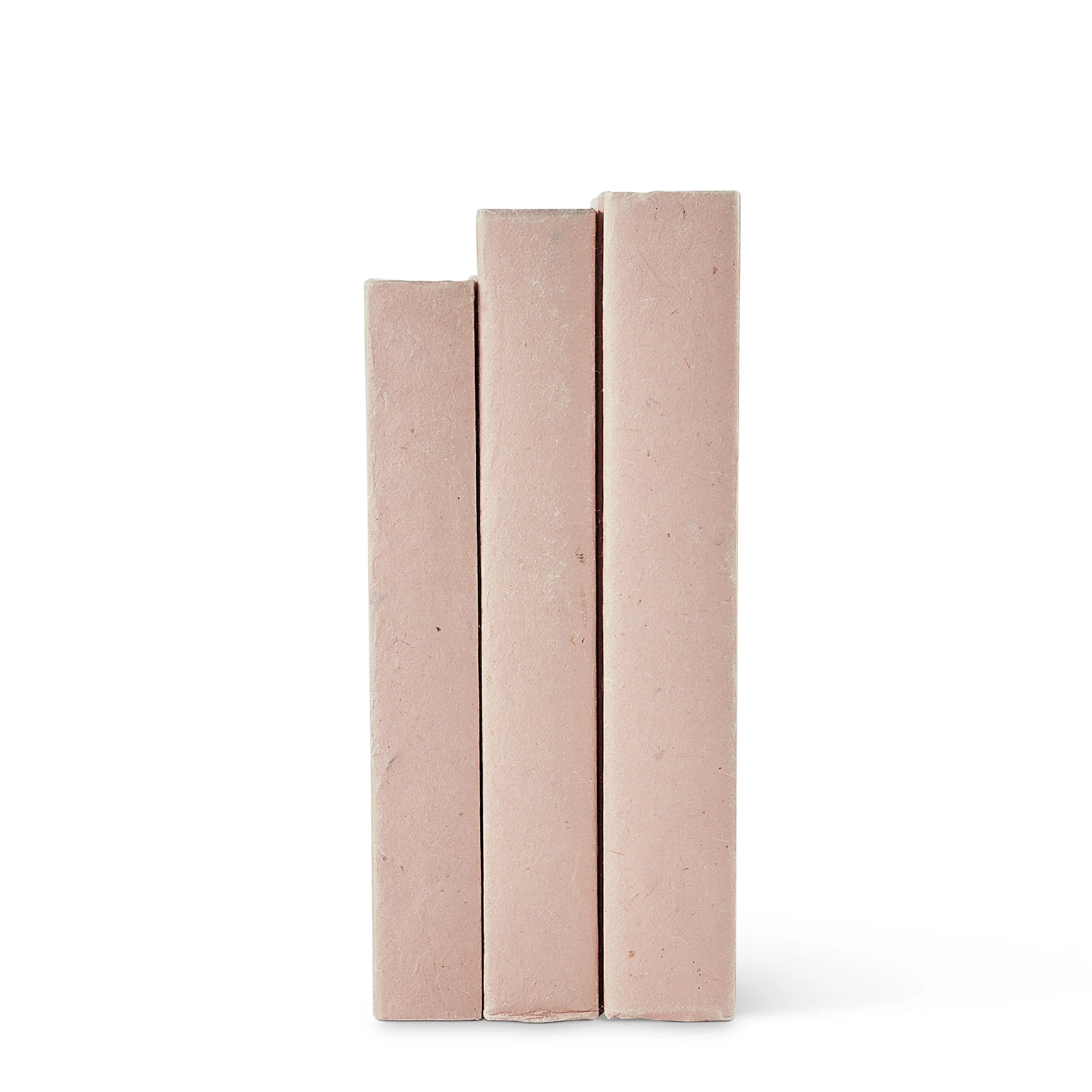 Soft Blush Parchment Decorative Book Set