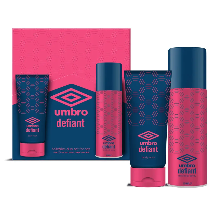 Umbro Ladies Defiant Pink Gift Set